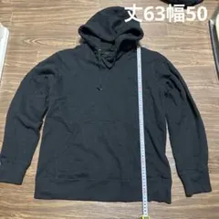 UNIQLO ブラック フード付きパーカー L