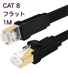 QING CAOQING LANケーブル CAT8準拠 スーパーフラット 1m