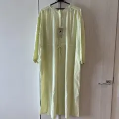 未使用品 niko and... 淡黄色ロングワンピ2WAY