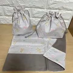 【入園入学準備に⭐︎】お弁当袋/コップ袋/ランチマット3点セット[ハンドメイド]