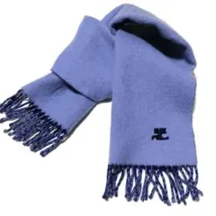 Courreges マフラー リバーシブル バイカラー