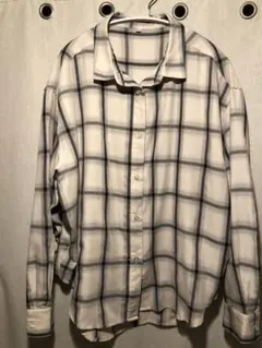 値下げ　coca チェック柄長袖シャツ