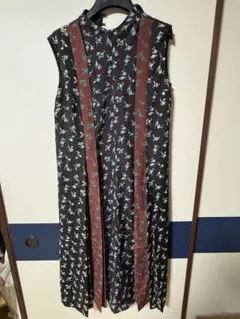 未使用級 ポールスミス グレンチェック×ドット柄 ワンピース 40