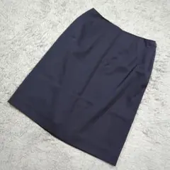 ★b2412 Ralph Lauren【11】ネイビー タイトスカート ひざ丈
