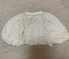 ミリデレール【M】ストーンビジュー ボレロ 結婚式 パーティー羽織り ブライダル