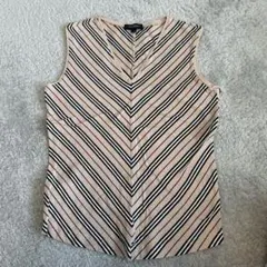 BURBERRY ストライプ ノースリーブ トップス サイズ1