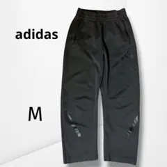 【アディダス】訳あり スウェット　黒 ロゴ スポーツ カジュアル 部屋着 M