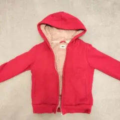 ユニクロ　ボアパーカー　サイズ110 赤