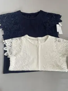 お値引き トッコクローゼット ネイビー ホワイト 半袖トップス 美品 セット販売