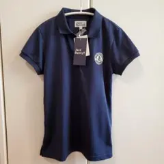 【Jack Bunny!!】ジャックバニー　未使用　ロゴ　ポロシャツ　ネイビー