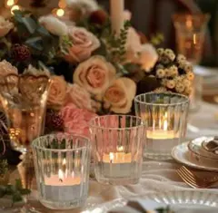 LEDキャンドルホルダー　ブライダル　ウェディング　12個セット