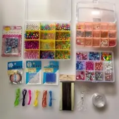 ビーズセット　手作りアクセサリー用品