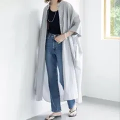 美品　イエナIENA コットンボイルワッシャーシャツワンピース　38