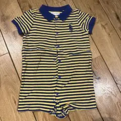 Ralph Lauren ストライプロンパース 9M