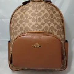 【新品 未使用】COACH シグネチャー リュック ブラウンのサムネイル