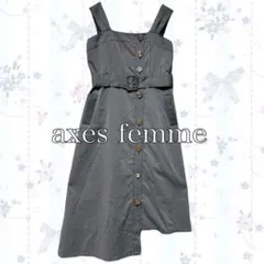美品✨axes femme ジャンパースカート ワンピース ボタン レトロ