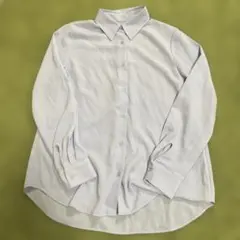 良品　ジーユー　シャツ　ポリエステル　Sサイズ　2回着用　薄い水色
