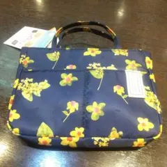 バッグインバッグ MILLION MIGNON ネイビー花柄 軽量 bag in
