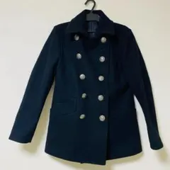 【極美品】 ポールスミス PaulSmith カシミヤ ピーコート 花柄 切替 極美品】 ポールスミス PaulSmith カシミヤ ピーコート 花柄 切替