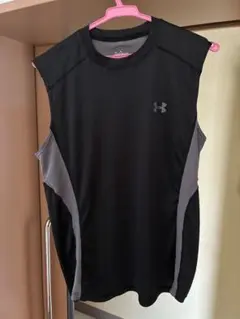 UNDER ARMOUR ノースリーブ Tシャツ SM ブラック/グレー