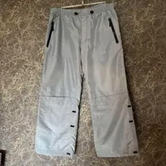 90s 00s adidas ナイロンパンツ フレア バギー テック サイバー