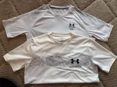 美品⭐︎UNDER ARMOUR ホワイト ライトグレーのTシャツ 2枚セット