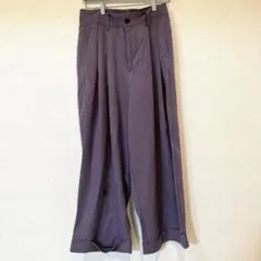 EMMA CLOTHES エマクローズ ワイドパンツ パープル【訳あり・汚れありのサムネイル