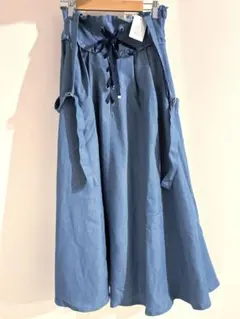 サス付きレースアップロングスカート axes femme 新品未使用 タグ付き