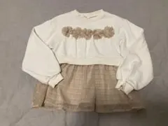 アプレレクール お花モチーフトレーナー 140