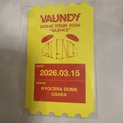 Vaundy DOME TOUR 2026 京セラ　B賞　チケットカード 2026年最新】vaundy チケットカード b賞の人気アイテム - メルカリ