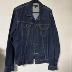 ダークブルー デニムジャケット XL