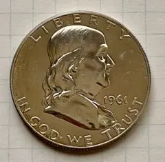 C234　1961年 ハーフダラー銀貨プルーフ フランクリン アメリカ C234 1961年 ハーフダラー銀貨プルーフ フランクリン アメリカ - メルカリ