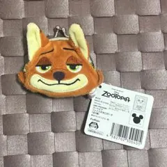 ズートピア フェイス　がま口　財布　ポーチ コインケース ディズニー ニック