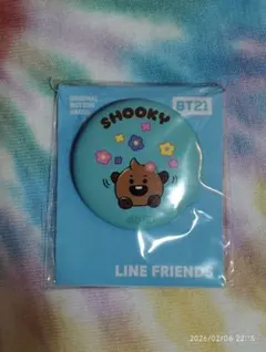 BT21 BTS SHOOKY 缶バッジ