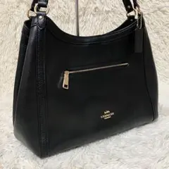 【美品✨】 コ－チ ヴァル ダッフル ショルダーバッグ ペブルドレザー 黒 美品✨】 コ－チ ヴァル ダッフル ショルダーバッグ ペブルドレザー 黒