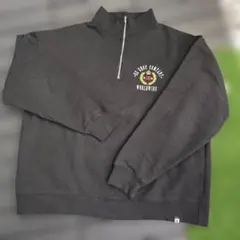 【DC Shoe Company】ハーフジップ-スウェットシャツ　裏起毛ブラック