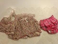 女の子用Haruulalaパンツ＆スタイと6mおむつ水着セット