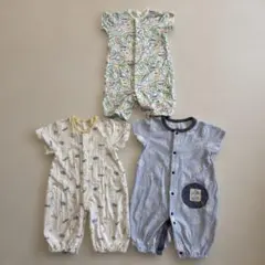 ベビー服 ロンパース 3枚セット　50〜60cmのサムネイル
