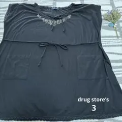 drug store's チュニック　半袖　刺繍　サイズ3