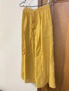 grove ロングスカート イエロー シフォン生地