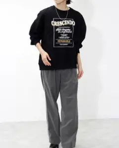 新品☆裏毛前後プリントスウェット