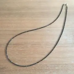 天然石 ブラックスピネル ネックレス 48cm - メルカリ
