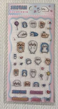 しろたん ぷっくりアートシール