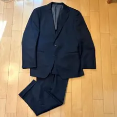 【4月入社必見】セットアップ　ネイビー 2ボタン ビジネススーツ