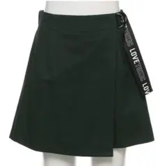 新品LOVETOXIC ラブトキシック ラップ風キュロット ダークグリーン150