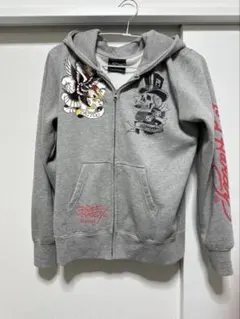 レッドペッパー エドハーディー パーカー コラボ フルジップ スカル