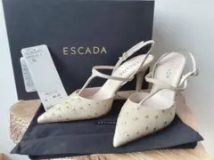 日々是好日様専用　売約済【ESCADA】サンダル24ｃｍ66000円のサムネイル