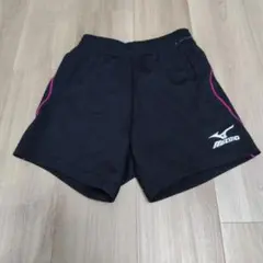 Mizunoバレーボール用 ショートパンツ 150サイズ　黒、サイドピンクライン