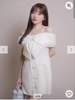 大谷映美里着用 LIP SERVICE ツイードリボンオフショルトップス - メルカリ