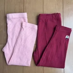 西松屋　ベビースパッツ・レギンス2枚セット95㎝ 女の子のサムネイル